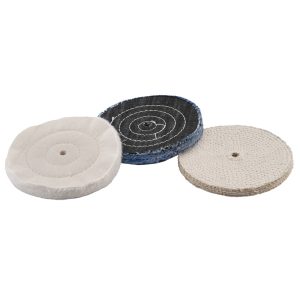 3 PC. 6" BUFFING AND POLISHING WHEEL SET
