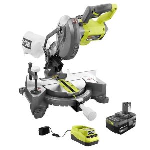 18V ONE+ 7-1/4" COMPOUND MITER SAW WITH (1) 4.0 AH BATTERY AND 18V CHARGER